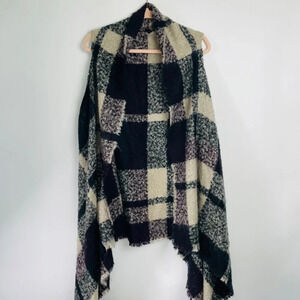 Lane Bryant‎ Open Fringe Blanket Cardigan One Size